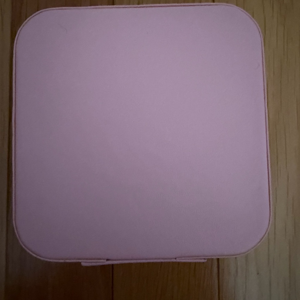 Zippered Personalized Michelle Pink Floral Zippered Mini Jewelry Case NWOT - Picture 3 of 4